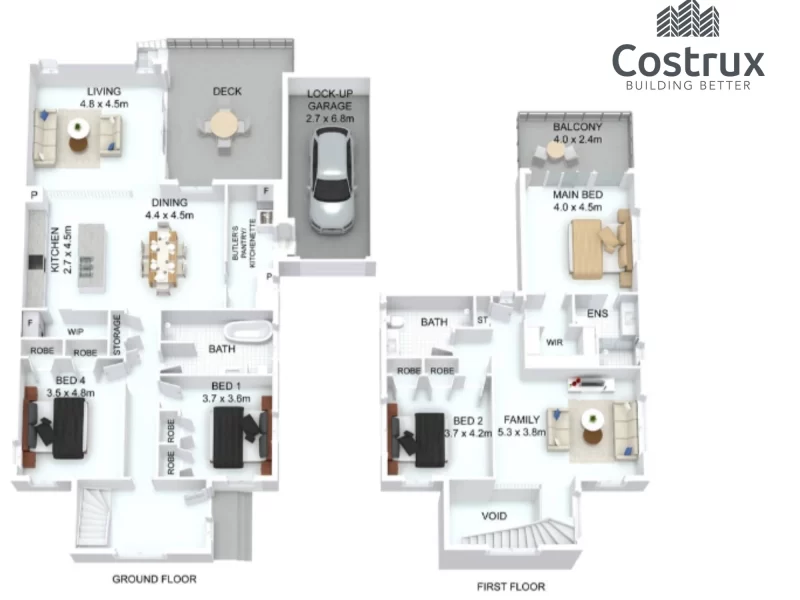 8. Custom Home Costrux New Lambton florplan
